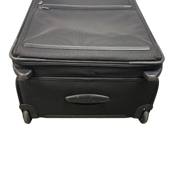 Tumi Black Nylon Wheeled Luggage With Telescopic Handle & “Just In Case” Bag - Picture 6 of 16